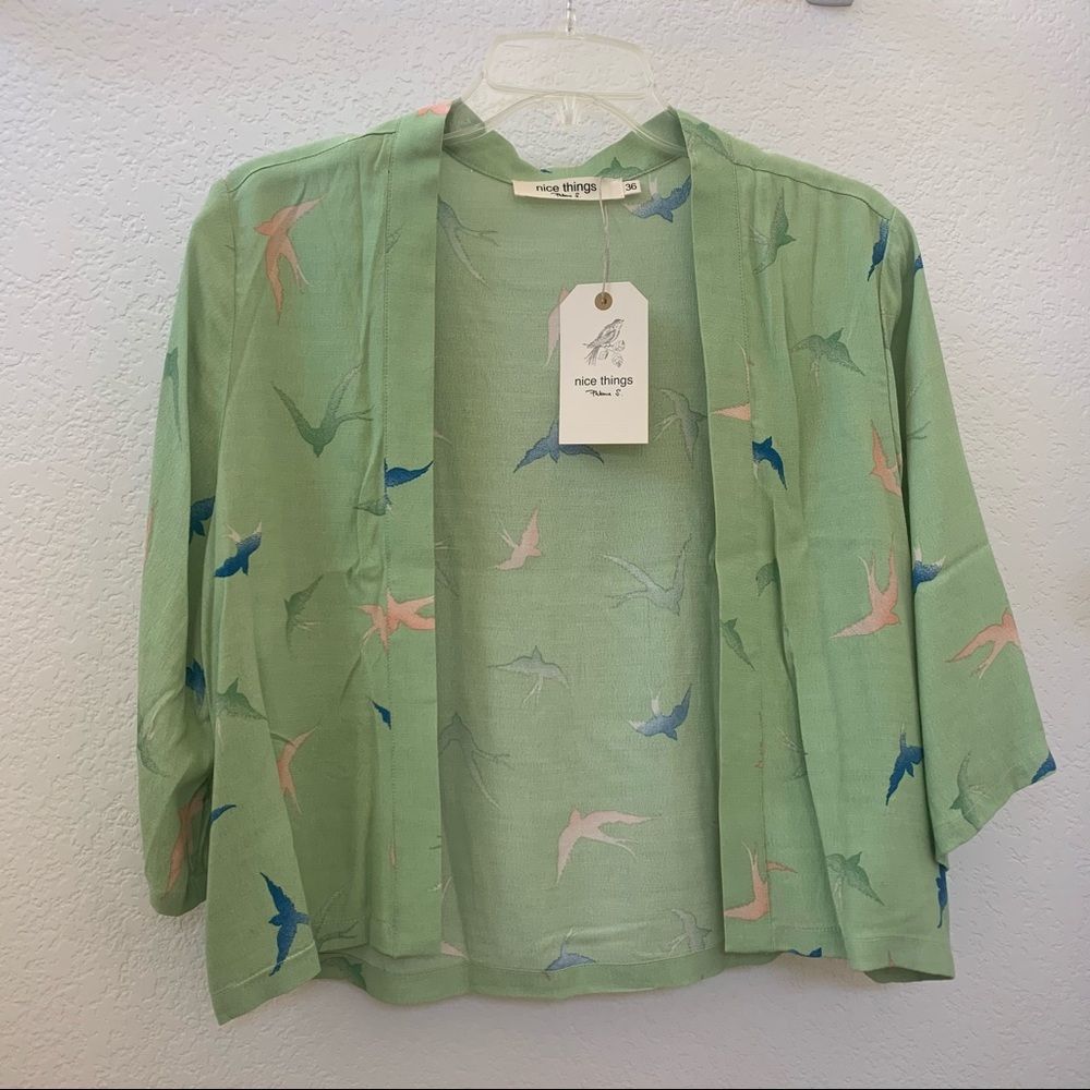 Nice Things by Paloma Wool Green Shrug Size 36=S